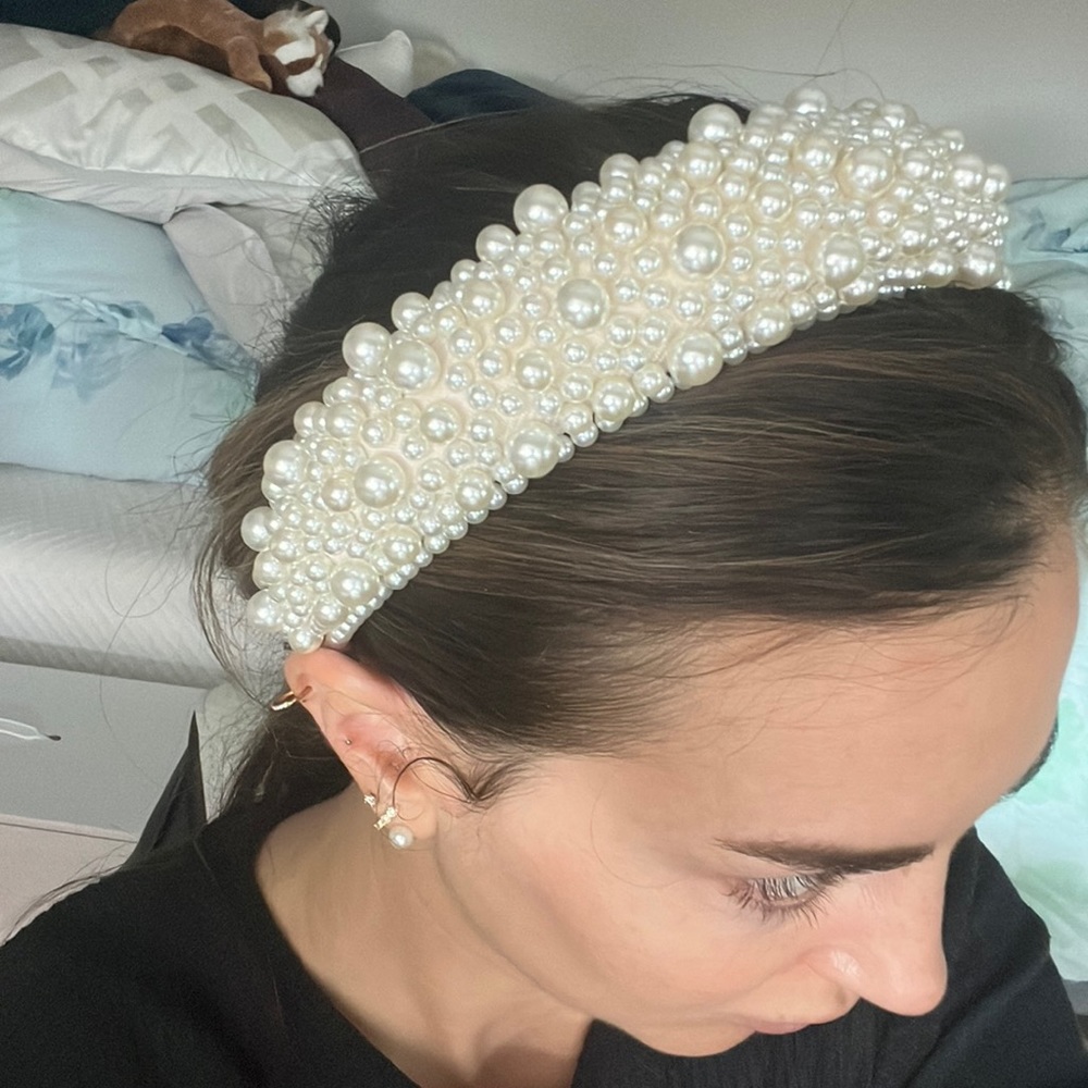 Bridal Pearl headband NWOT